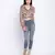 Flamingo muticolor frilled design women crop top.