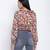 Flamingo muticolor frilled design women crop top.