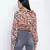 Flamingo muticolor frilled design women crop top.