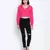Poppy Pink frilled design women crop top