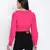Poppy Pink frilled design women crop top