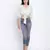 Bellzela Light green color women crop Smocked Details top