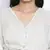 Bellzela Light green color women crop Smocked Details top