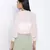 Aquantic peachy  women Smocked Tie crop top