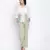 Pesto fij white women smocked Tie crop top