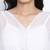 Pesto fij white women smocked Tie crop top