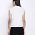 Ice white fancy women pussy bow top.