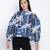 Fapper blue graphic print women top