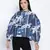 Fapper blue graphic print women top
