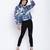 Fapper blue graphic print women top