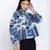 Fapper blue graphic print women top