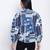 Fapper blue graphic print women top