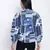 Fapper blue graphic print women top