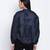 Dark fancy blue animal printed  women top