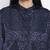 Dark fancy blue animal printed  women top