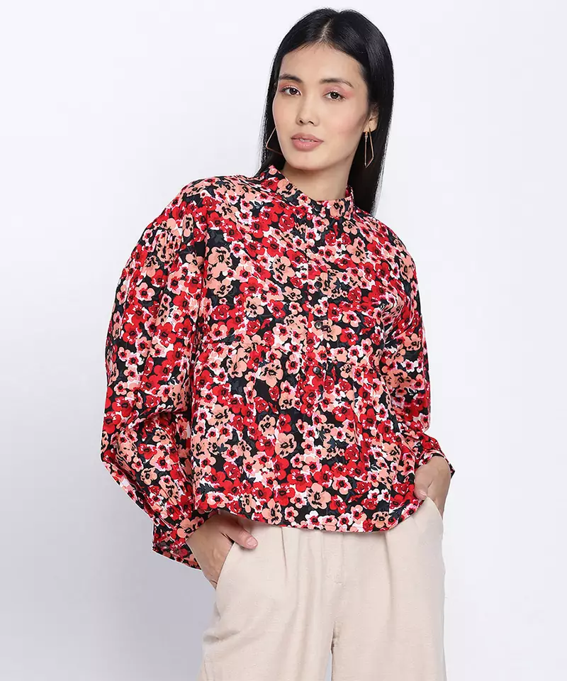 Orastic glam multicolor floral print  women top