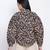 Dagger creamy brown animal printed women top