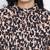 Dagger creamy brown animal printed women top