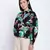 Jacky black floral printed women top