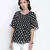 Pulpblack Pleated polka printed  women top