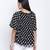 Pulpblack Pleated polka printed  women top