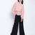Ravisher peach  foil print women top