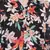 Galician black floral print casual tunic
