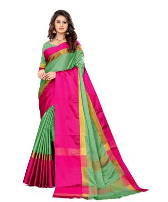 Grey Aura Silk saree with blouse piece 1
