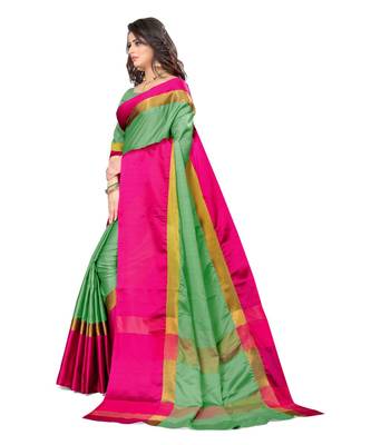 Grey Aura Silk saree with blouse piece 2