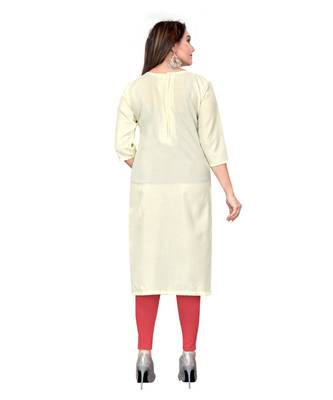 White Slub Cotton Printed Unstitched Dress Material 2
