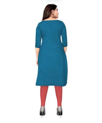 Blue Banarasi Cotton Embroidered Unstitched Dress Material 2