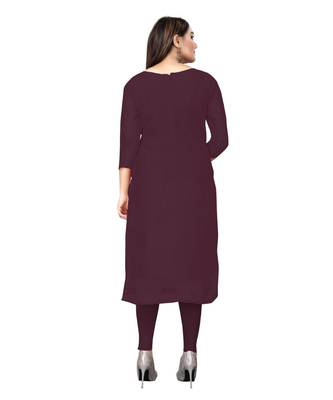 Purple Georgette Embroidered Unstitched Dress Material 4
