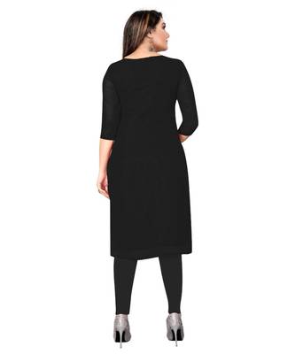 Black Georgette Embroidered Unstitched Dress Material 4