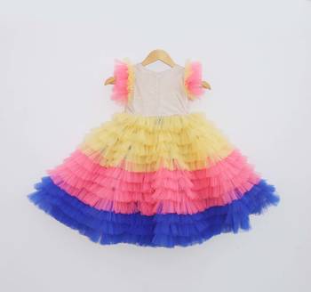 Multi Colour Net Gown 2