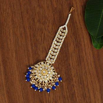 Blue maang-tikka 1
