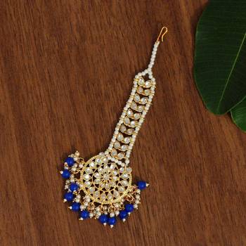 Blue maang-tikka 1