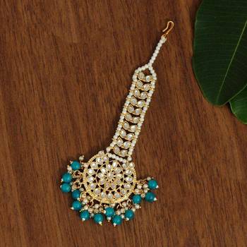 Turquoise maang-tikka 1