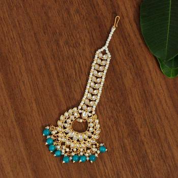 Turquoise maang-tikka 1
