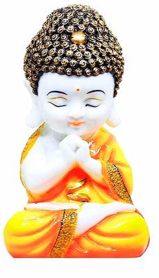 BK Creation Little Baby Monk Buddha Showpiece Idol for Home Décor 1