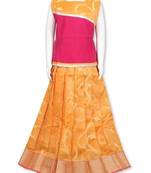 Shivangi Lilly crepper pattu pavadai / Lehenga !!!