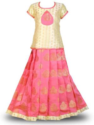 Shivangi Mango Crown  Pattu pavadai / Lehenga !!! 1