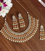 Orange necklace-sets
