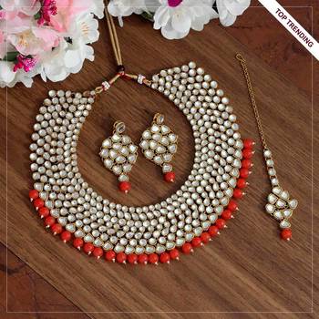 Orange necklace-sets 1