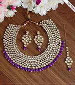 Purple necklace-sets
