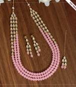 Pink necklace-sets