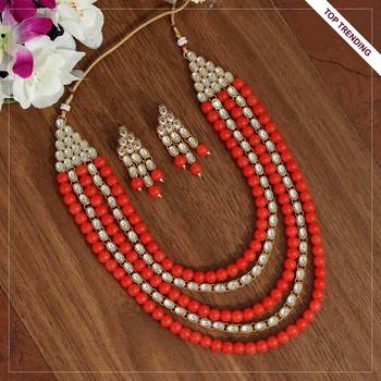Orange necklace-sets 1