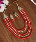 Orange necklace-sets