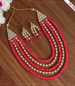 Orange necklace-sets