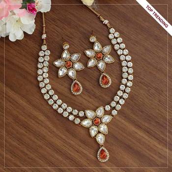 Orange necklace-sets 1