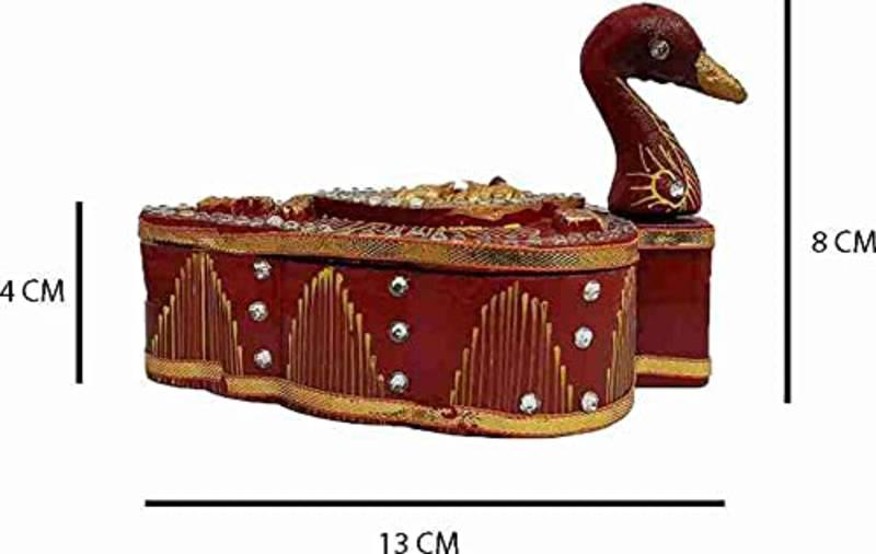 Wooden Chopra, Roli Chawal Platter// for Wedding & Festivals Decorative Showpiece - 12 cm